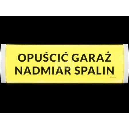 Tabl. ostrzeg. TP-4.As/H5, "UWAGA! NADMIAR SPALIN", wbud cicha syren, zasil 12V