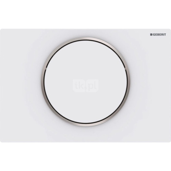 Przycisk uruchamiający Geberit Sigma10, przedni, biały mat, easy-to-clean