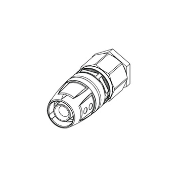 Złączka TECE logo trzyczęść., mosiądz, 16 mm (pz x pz)