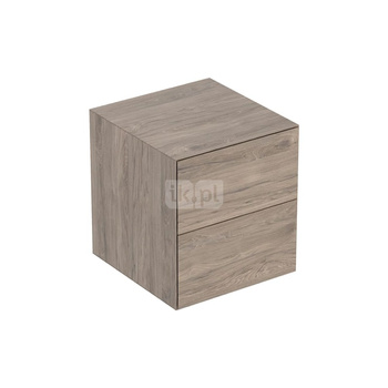 Geberit ONE Szafka boczna, B45cm, H49.2cm, T47cm, z dwoma szufladami, orzech włoski hickory