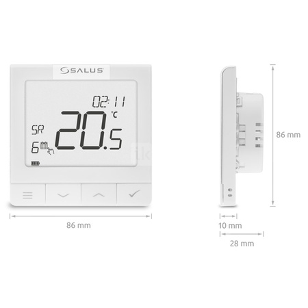 Ultra-cienki podtynkowy regulator OpenTherm, 230V