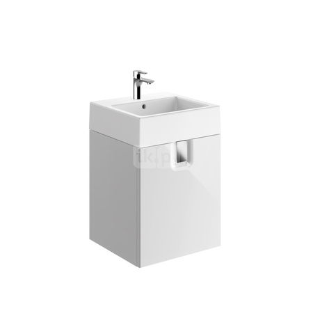 TWINS Szafka z drzwiami 50cm, biały połysk