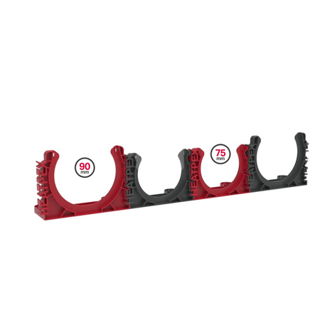 HEATPEX ARIA CONNECT Uchwyt do rury 75 mm czerwony - 10 szt.