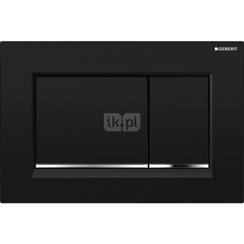 Przycisk uruchamiający Geberit Sigma30, przedni, czarny-chrom bł.-czarny