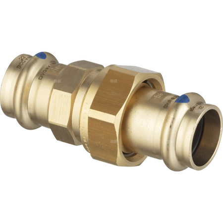 Złącze VIEGA 2260LF trzyczęść., brąz / brąz, 15 mm (zz x zz)