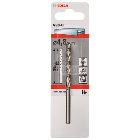 WIERTŁO STAND. HSS-G 135 '4,8/52MM