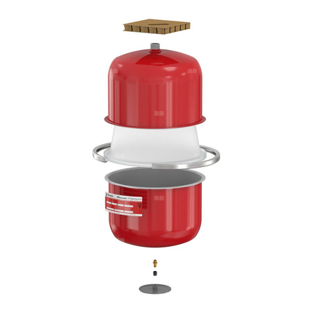 Naczynie wzbiorcze wiszące FLAMCO MEIBES Flexcon Premium, pojemność 18 l 0.5-, 6 bar / 120'C fi3/4'', kolor czerwony, do instalacji chłodn.C.O.