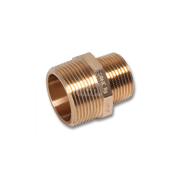 Nypel SANHA 531 redukcja, mosiądz (Chromowanie), 3/8'' x 1/4'' (GZ)