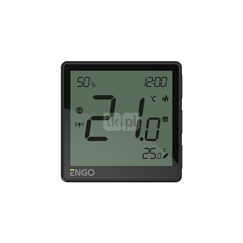 Internetowy, podtynkowy regulator temperatury ZigBee, 230V, czarny