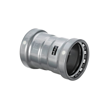 Mufa Megapress VIEGA 4215XL Jednoczęściowy, stal (Cynk/nikiel) / stal, DN 80 (mz x mz), 152 mm, (głębokość: 35 mm) z uszczelką