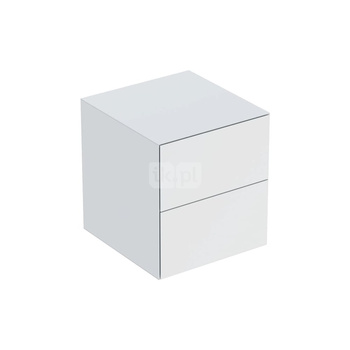 Geberit ONE Szafka boczna, B45cm, H49.2cm, T47cm, z dwoma szufladami, biały, matowy