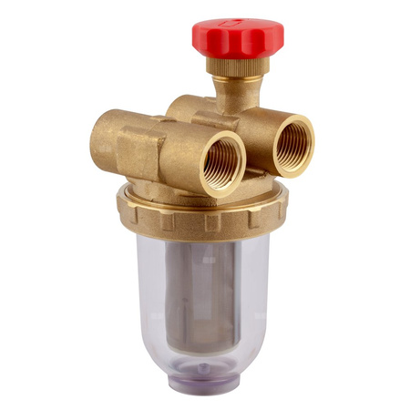 Filtr olejowy AFRISO Z 1/2 - 500 Stdwururowy fi 1/2''/1/2'' GW x GW, z wkładem stalowym, maks. przepływ 500 l/h