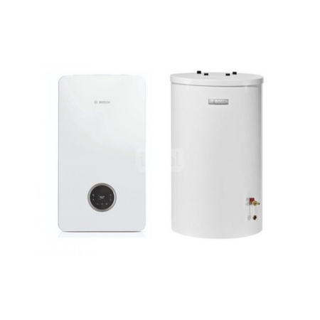 Pakiet - Kocioł gazowy jednofunkcyjny BOSCH TERMOTECHNIKA CONDENS GC2300iW20P kondensacyjny wiszący 21.2 kW + Czujnik c.w.u. + Zasobnik c.w.u WST120-5O