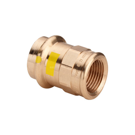 Złącze przejściowe Profipress VIEGA 2612 Jednoczęściowy, brąz / brąz, 42 mm, 1 1/2'' (mz x gw), 69 mm