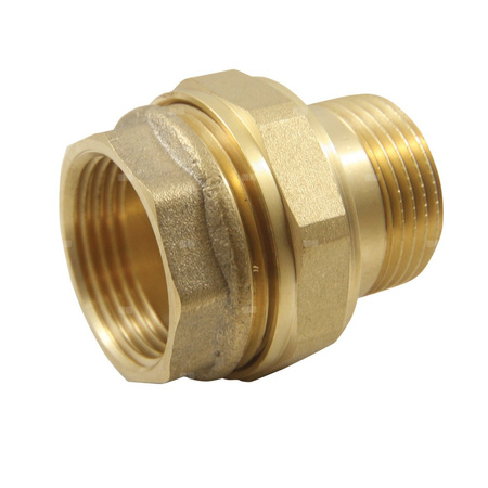 Śrubunek prosty o-ring AGAFLEX, mosiądz, 1 1/4'' (gz x gw)