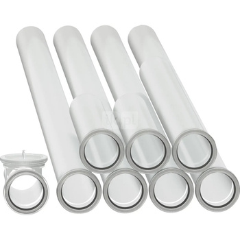 Zestaw przewodów (2686), spalinowych fi110, 10m + przewód fi110 z rewizją, PP transparentny