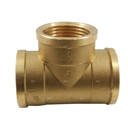 Trójnik AGAFLEX mosiądz 1 1/4'' (gw x gw x gw)