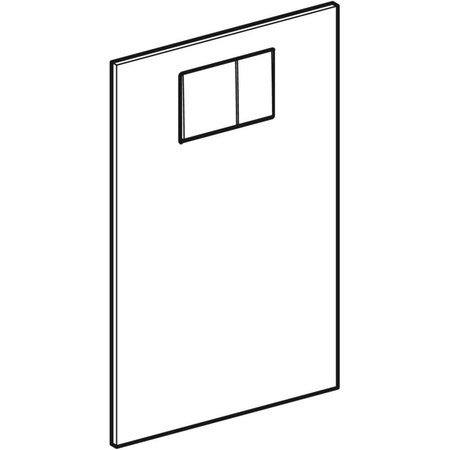 Płyta ozdobna AqC, szkło białe