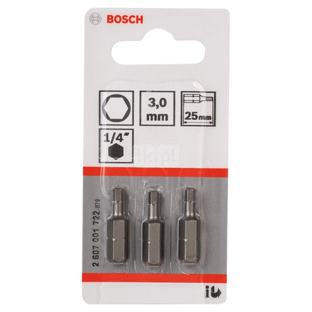 BIT 6KT 3,0MM EH 3PC