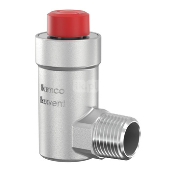 Odpowietrznik automatyczny FLAMCO MEIBES Flexvent, kątowy gz mosiądz niklowany fi 1/2''