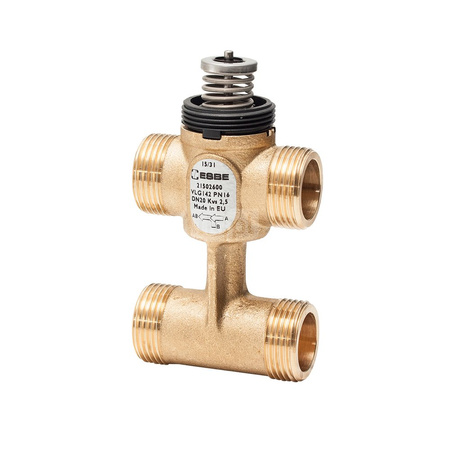 Zawór trójdrożny regulacyjny ESBE VLG142 PN16 15-0,25 G1/2'' mosiądz GZ DN 15, kl. ciśn. PN 16 0.25 Kvs