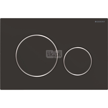 Przycisk uruchamiający Geberit Sigma20, przedni, czarny mat, easy-to-clean