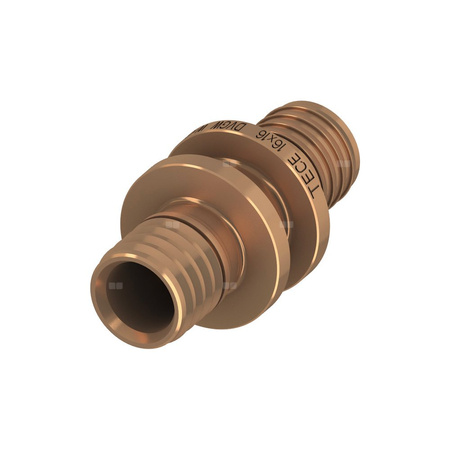 Złączka prosta TECE flex, brąz, 16 mm (zz x zz)
