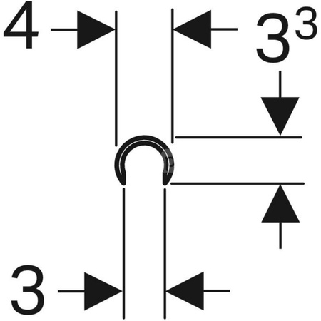 Osłona krawędzi umywalki Publica