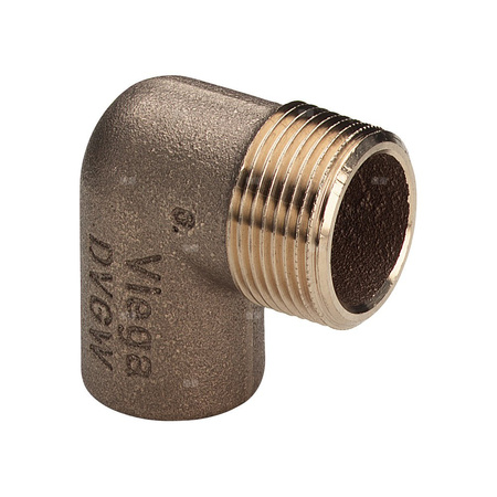 Złączka przejściowa kątowa 90' VIEGA 94092G Jednoczęściowy, brąz / brąz, 16 mm x 1/2'' (lw x gz)