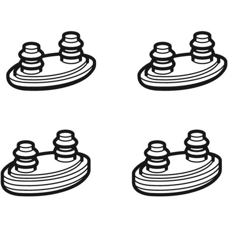Podkładki gumowe deski, podnoszące