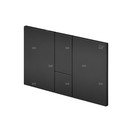 Przycisk uruchamiający do WC Prevista Visign for Style 24 nr wzoru 8614.1 płytka maskująca: tworzywo sztuczne czarny matowy klawisz: tworzywo sztuczne czarny matowy