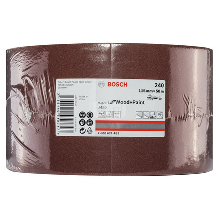 J450 Expert for Wood and Paint, 115 mm x 50 m, G240 115mm X 50m, G240