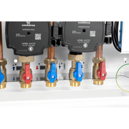 Grupa pompowa AFRISO PrimoBox AHB 642 GZ x GW 3/4'' x 3/4'', z zaworem termostatycznym, z izolacją, z pompą obiegową