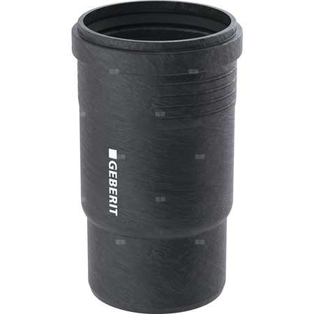 Kielich kompensacyjny GEBERIT Silent-Pro, PP mx / PP mx (czarny), 75 mm (mufa wciskowa x końcówka wciskowa), 18.4 mm, do kanalizacji