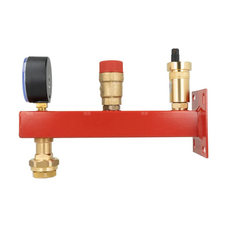 Zespół przyłączeniowy AFRISO BSS 3/4'' GW x szybkozłącze, max. 1.5 bar + wskaźnik ciśnienia