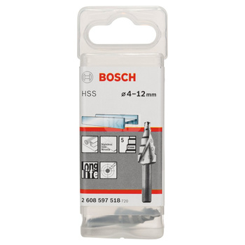 Wiertła stopniowe ze stali HSS 4-12  mm