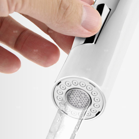 Bateria zlewozmywakowa FERRO ZUMBA SLIM 2F, kolor chrom, miętowa elastyczna wylewka 2f