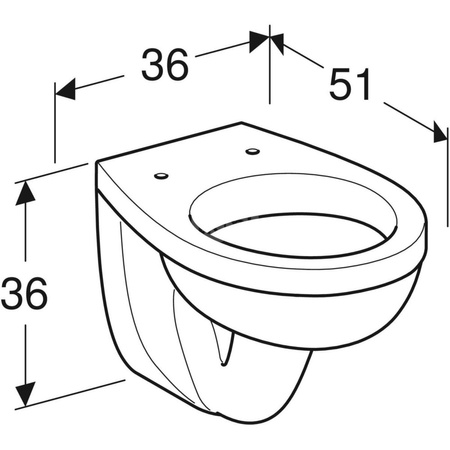 IDOL Miska ustępowa wisząca lejowa