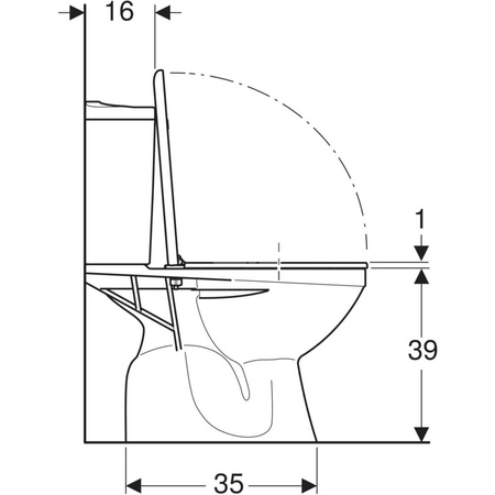 IDOL Zestaw: miska ustępowa kompaktowa odpływ poziomy, spłuczka z armaturą 3/6l, deska 10131
