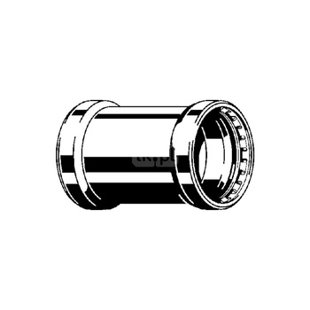 Mufa Megapress VIEGA 4215.5XL Jednoczęściowy, stal (Cynk/nikiel) / stal, DN 100 (mz x mz), 200 mm z uszczelką