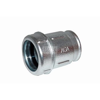 Złączka zaciskowa na bosy koniec rury stalowej oraz niebieskiej (PE) z gwintem wewnętrznym, Rozmiar: 57mm x 2" GW