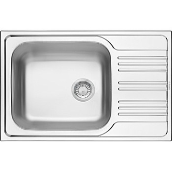 Deante Xylo Zlewozmywak 1-komorowy z ociekaczem - satyna