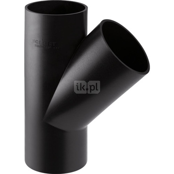 Trójnik GEBERIT HDPE 45' polietylen 90 mm x 40 mm x 90 mm (sw x sw x sw)