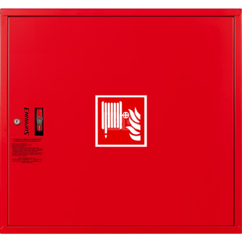 Hydrant DN25 zawieszany, wąż 20m, zamek patent, RAL 3000