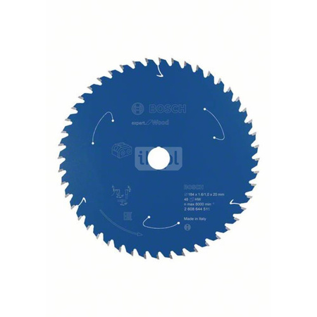Ostrze do piły tarczowej bezprzewodowej Expert for Wood 184 x 1,6 / 1 x 20 T48
