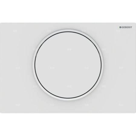 Przycisk uruchamiający Geberit Sigma10, przedni, biały mat-biały-biały mat, easy-to-clean