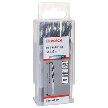 WIERT. HSS POINTTEQ  5.9MM 10PC