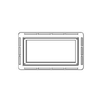 Ramka do zabudowy Visign for Style przeznaczenie: zlicowanego montażu przycisku do WC, tworzywo sztuczne, nr wzoru 8330.21 wykonanie: chromowane