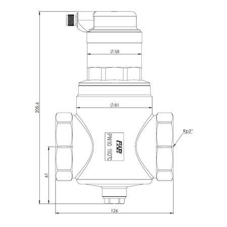 Separator mikropęcherzy AFRISO FAR 315, do C.O., do klimatyzacji, 10 bar / 110'C, 2'' (GW)Instalacje i źródła ciepła