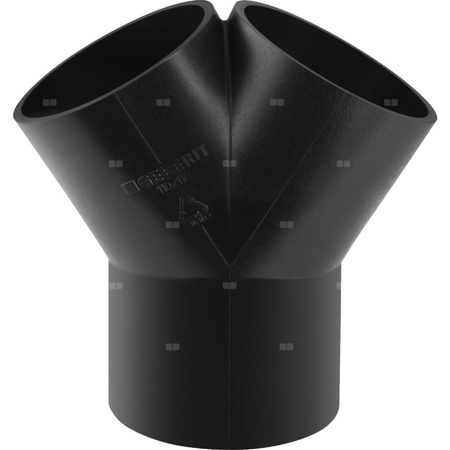 Trójnik GEBERIT HDPE 60' polietylen 56 mm x 50 mm x 50 mm (sw x sw x sw)